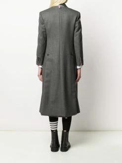Thom Browne Wide lapel wool overcoat single breasted coats of women 10 Thom Browne wide lapel wool overcoat
