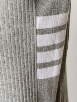 Thom Browne 4-Bar side insert ribbed polo shirt