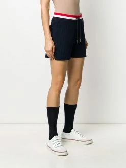 Thom Browne tricolour-waistband seersucker shorts