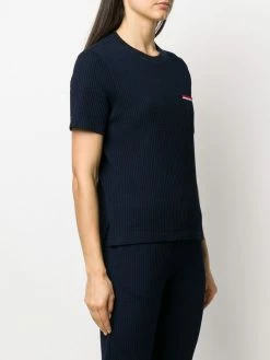 Thom Browne striped pocket seersucker T-shirt