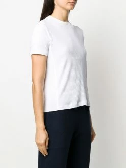 Thom Browne 4-Bar side insert ribbed T-shirt