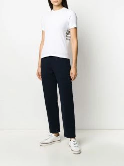 Thom Browne 4-Bar side insert ribbed T-shirt