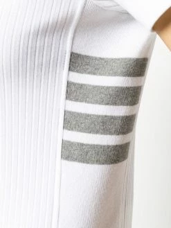 Thom Browne 4-Bar side insert ribbed T-shirt