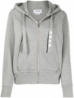 Thom Browne 4-Bar compact double-knit hoodie