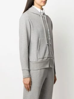 Thom Browne 4-Bar compact double-knit hoodie