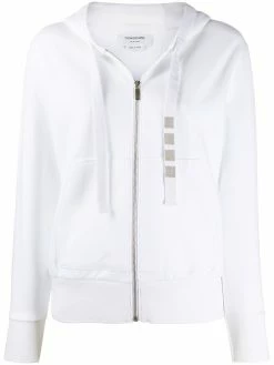 Thom Browne 4-Bar compact double-knit hoodie