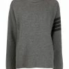 Thom Browne tonal 4-Bar roll neck jumper