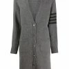 Thom Browne 4-Bar long V-neck cardigan