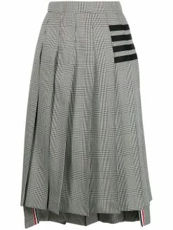 Thom Browne pleated midi skirt