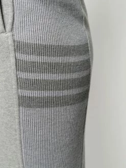 Thom Browne tonal 4-Bar loopback cotton skirt