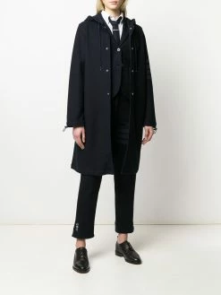 Thom Browne tonal 4-Bar twill trousers