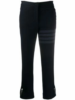 Thom Browne tonal 4-Bar twill trousers