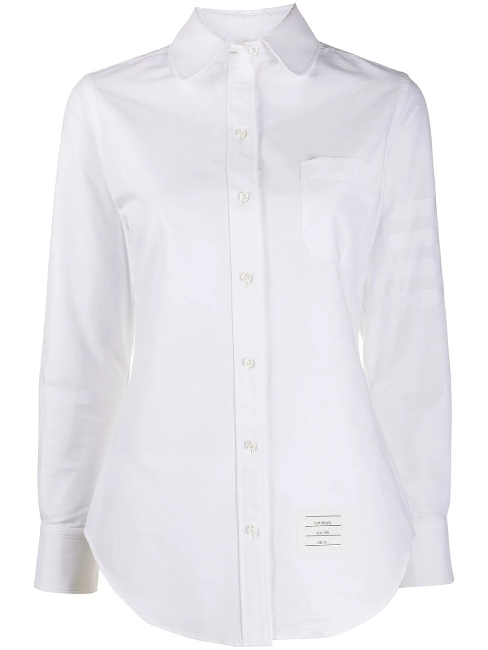 Thom Browne 4 Bar round collar Oxford shirt shirts of women 1 Thom Browne 4-Bar round collar Oxford shirt