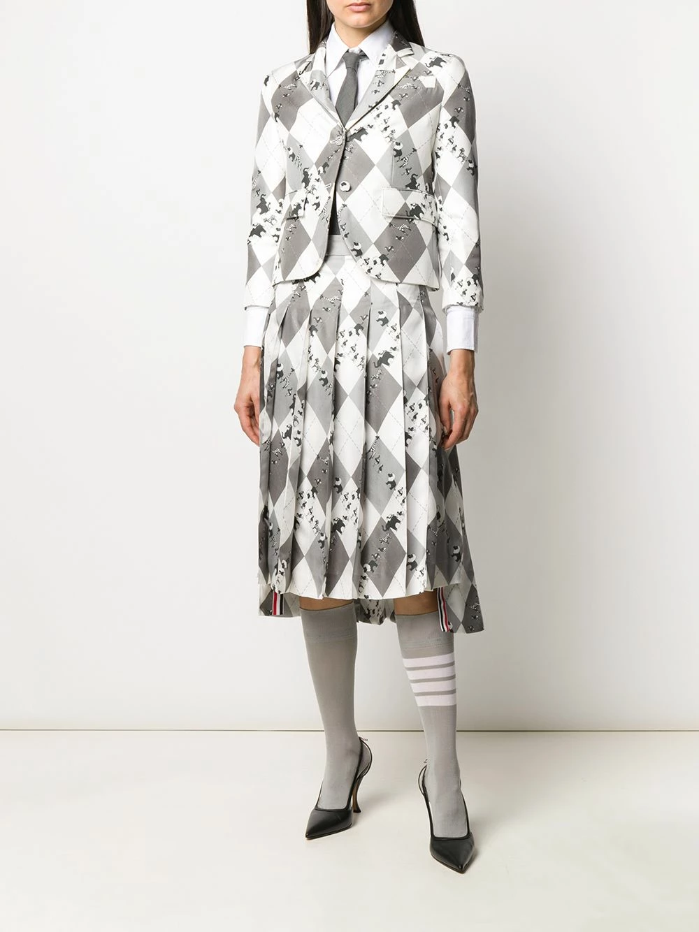 Thom Browne 4 Bar round collar Oxford shirt shirts of women 2 Thom Browne 4-Bar round collar Oxford shirt