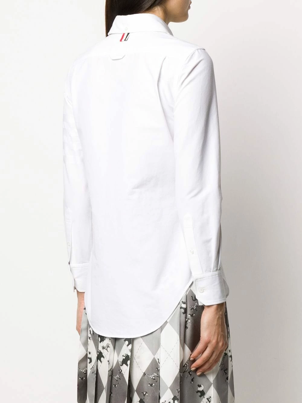 Thom Browne 4 Bar round collar Oxford shirt shirts of women 3 Thom Browne 4-Bar round collar Oxford shirt