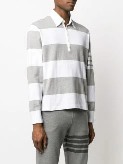 Thom Browne 4-Bar rugby stripe polo shirt