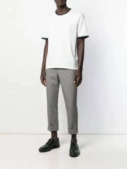Thom Browne contrasting-trim T-shirt