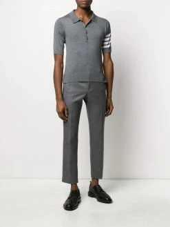 Thom Browne 4-Bar short-sleeved polo shirt