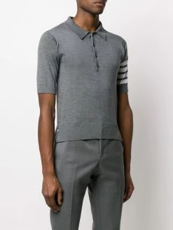 Thom Browne 4-Bar short-sleeved polo shirt