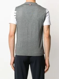 Thom Browne knitted 4-Bar V-neck vest