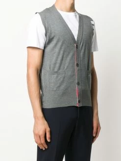 Thom Browne knitted 4-Bar V-neck vest