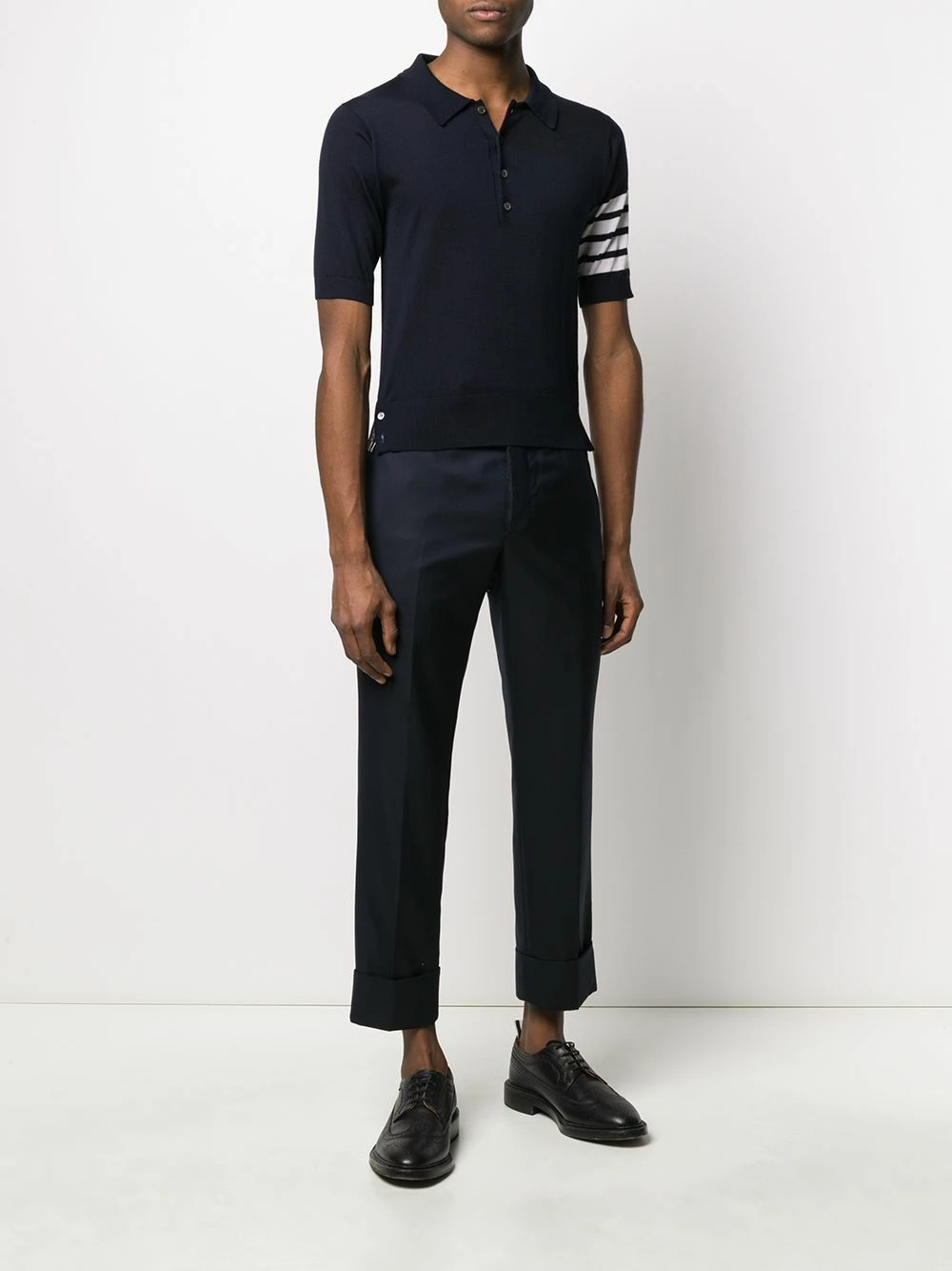 Thom Browne Super 120s twill trousers cropped pants of men 2 Thom Browne super 120s twill trousers