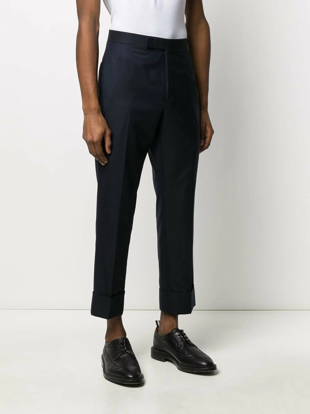 Thom Browne Super 120s twill trousers cropped pants of men 3 Thom Browne super 120s twill trousers