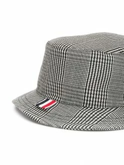Thom Browne Prince of Wales check bucket hat
