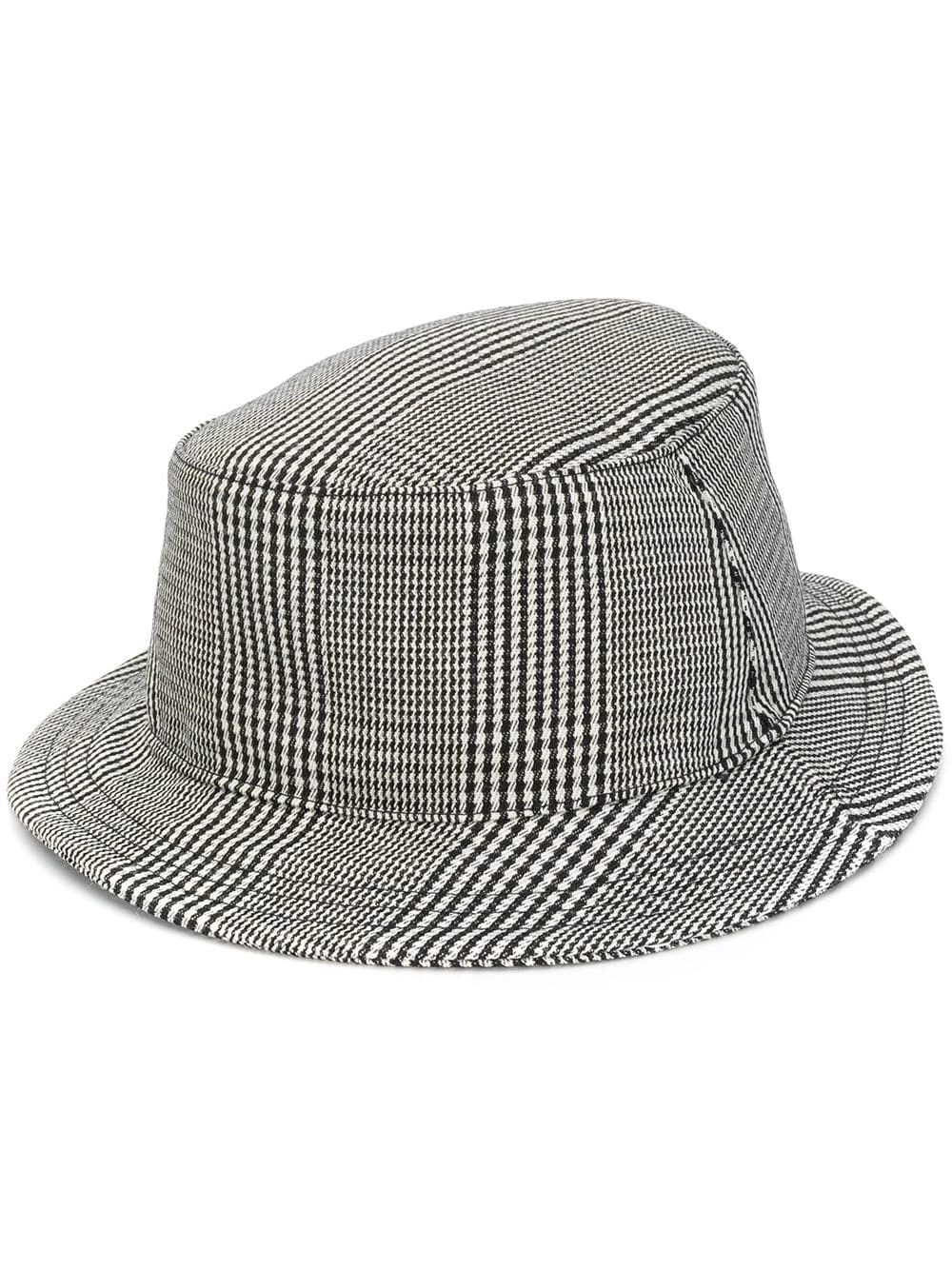 Thom Browne Prince of Wales check bucket hat hats of men 1 Thom Browne Prince of Wales check bucket hat