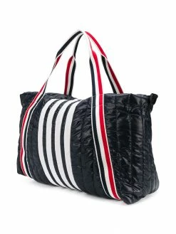 Thom Browne 4-Bar quilted ripstop gym bag