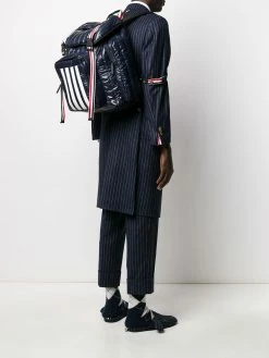 Thom Browne 4-Bar quilted ripstop backpack