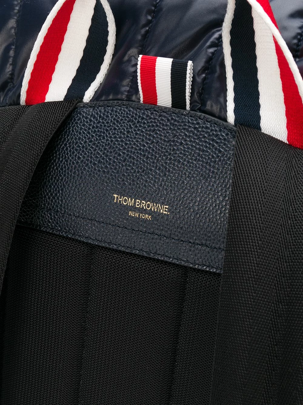 Thom Browne 4 Bar quilted ripstop backpack backpacks of men 4 Thom Browne 4-Bar quilted ripstop backpack