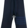 Thom Browne tonal 4-Bar loopback track shorts