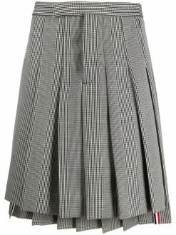 Thom Browne Prince of Wales check pleated skirt