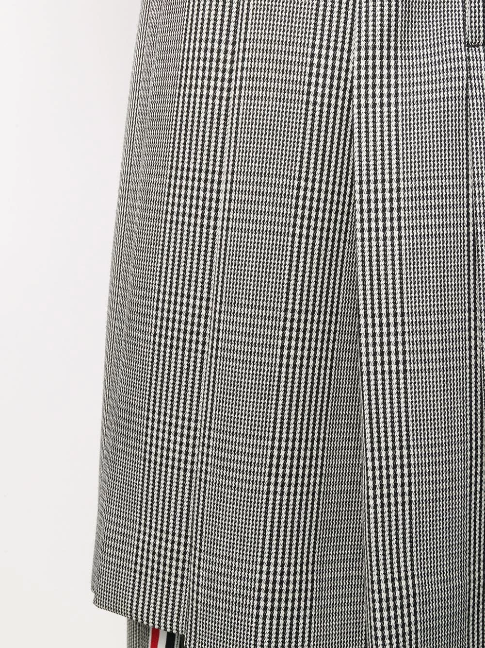Thom Browne Prince of Wales check pleated skirt tailored shorts of men 5 Thom Browne Prince of Wales check pleated skirt