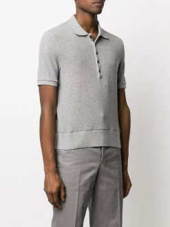 Thom Browne cashmere pique polo shirt