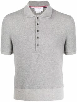 Thom Browne cashmere pique polo shirt