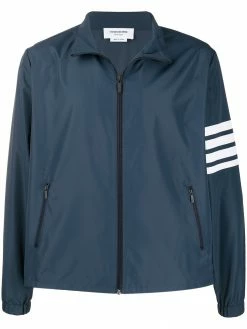 Thom Browne 4-Bar funnel neck zip-up jacket