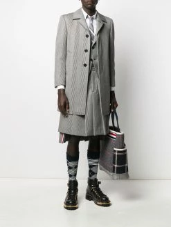 Thom Browne cavalry twill bal collar overcoat