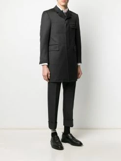 Thom Browne cavalry twill Chesterfield overcoat