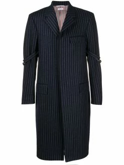 Thom Browne chalk stripe Chesterfield overcoatcoat