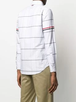 Thom Browne check grosgrain armband Oxford shirt
