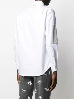Thom Browne elbow-patch long-sleeve shirt