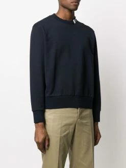 Thom Browne 4-Bar intarsia mock-neck sweatshirt