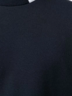 Thom Browne 4-Bar intarsia mock-neck sweatshirt