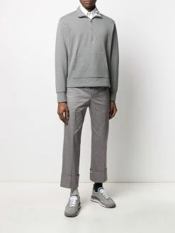 Thom Browne 4-Bar intarsia half-zip sweatshirt