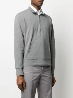 Thom Browne 4-Bar intarsia half-zip sweatshirt