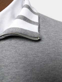 Thom Browne 4-Bar intarsia half-zip sweatshirt