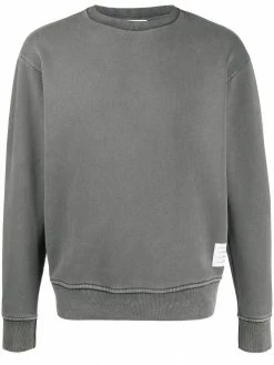 Thom Browne garment-dyed loopback cotton sweatshirt