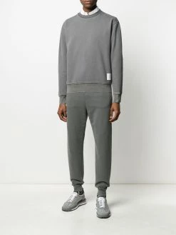 Thom Browne garment-dyed loopback cotton sweatshirt